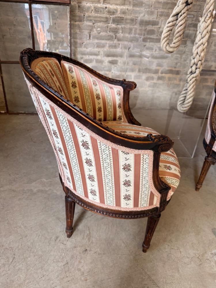 PAIR OF ARMCHAIRS, LATE 19TH CENTURY
