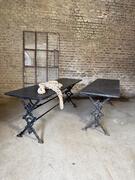 PAIR OF BISTRO TABLES, EARLY 20TH CENTURY