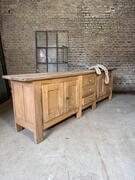 PRIMITIVE STYLE SIDEBOARD, MID-20th CENTURY 