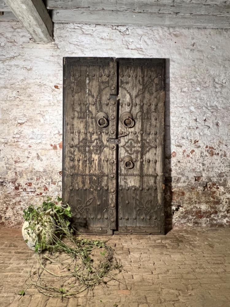 18th century doors, primitive wood and ironwork, origin France
