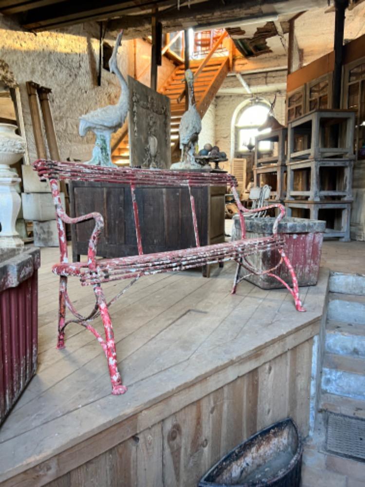 Arras garden bench, late 19th century 