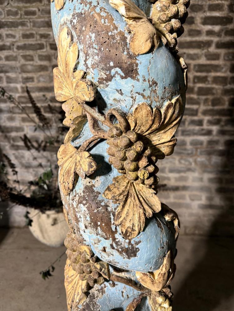 BAROQUE WOODEN COLUMNS, 18TH CENTURY