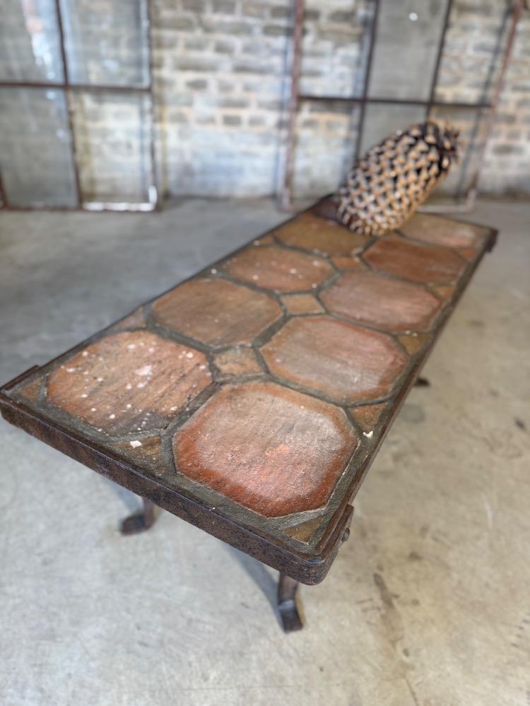 BRUTALIST COFFEE TABLE, MID-20TH CENTURY