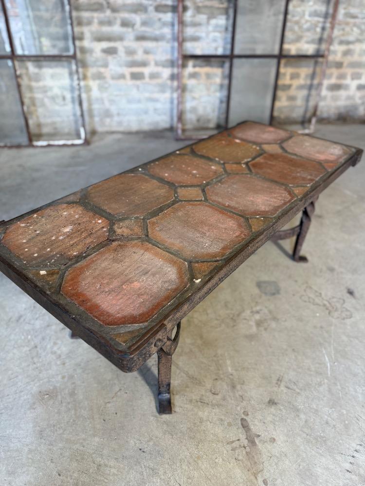 BRUTALIST COFFEE TABLE, MID-20TH CENTURY
