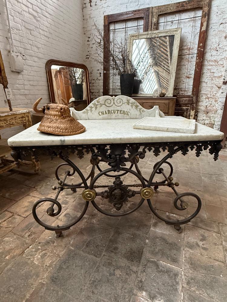 BUTCHER'S TABLE, LATE 19TH CENTURY