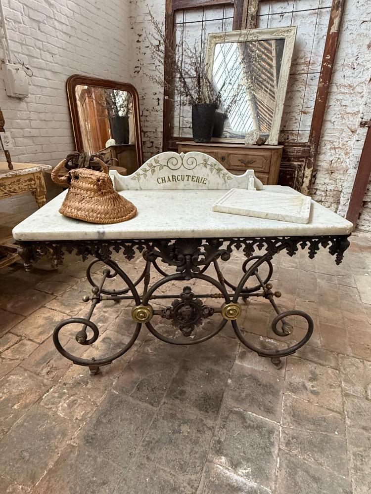 BUTCHER'S TABLE, LATE 19TH CENTURY