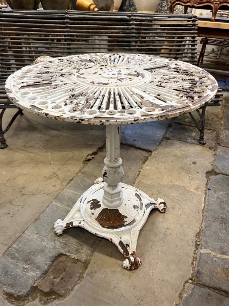Cast iron pedestal table, early 20th century