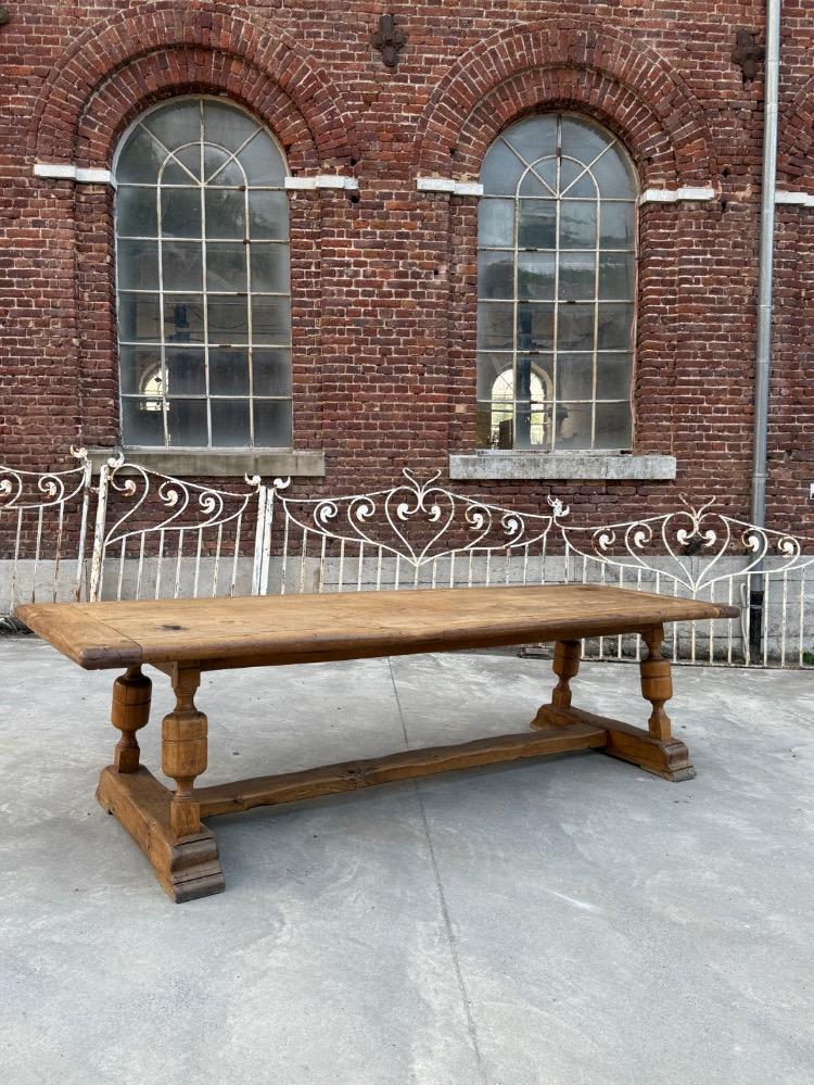 Community oak table, mid-20th century 
