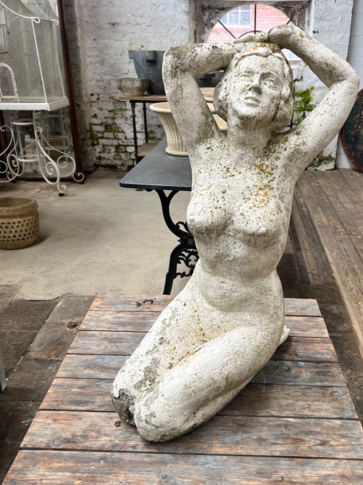 Concrete garden statue, early 20th century