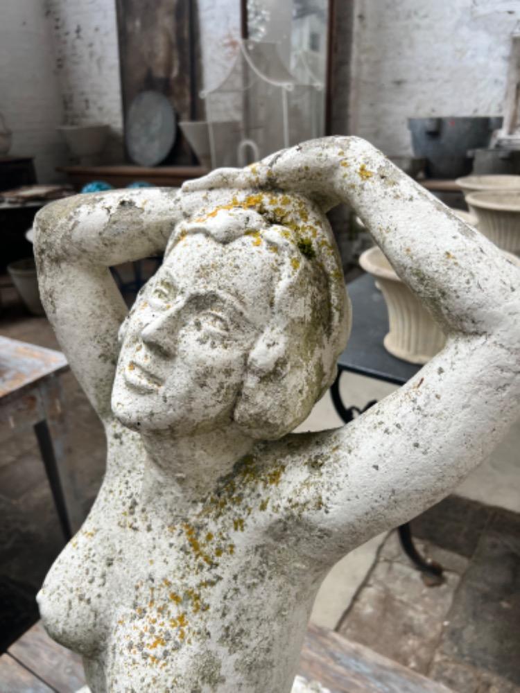 Concrete garden statue, early 20th century