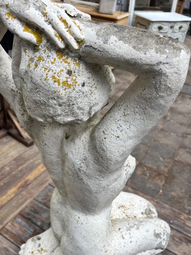 Concrete garden statue, early 20th century