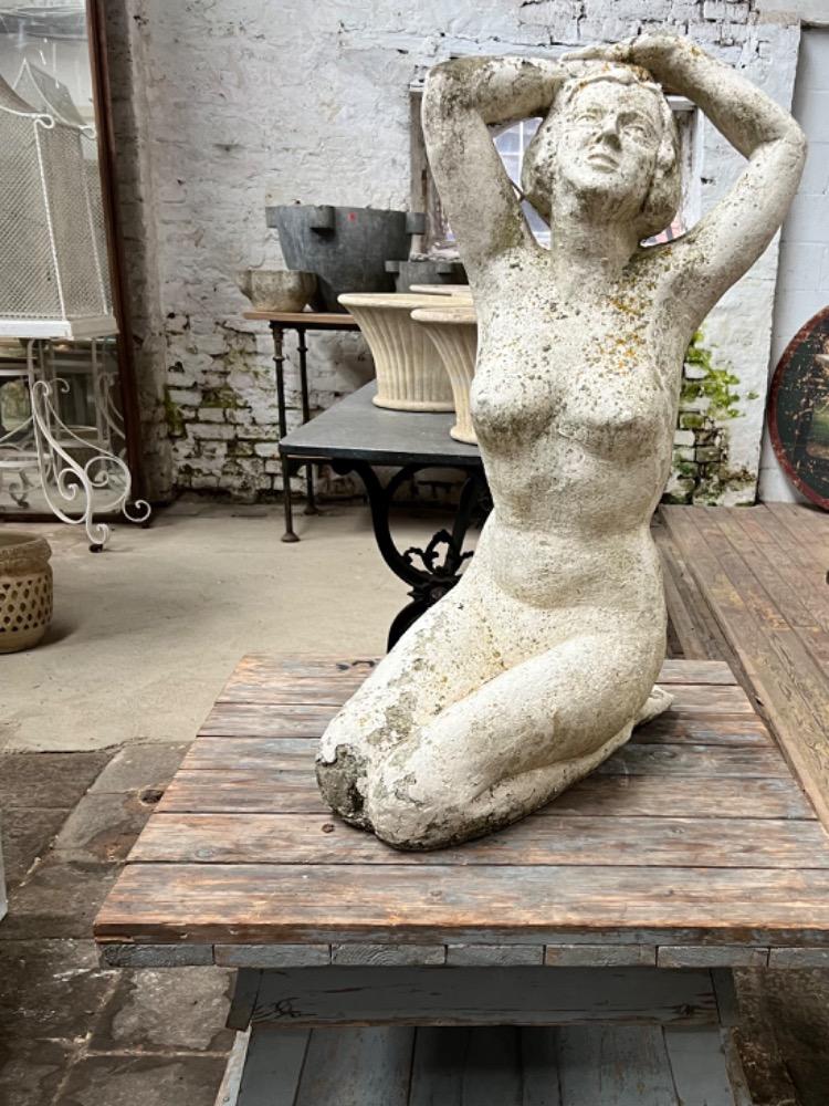 Concrete garden statue, early 20th century