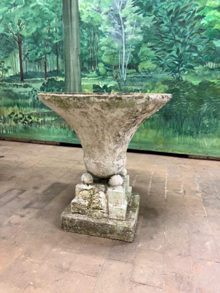 Concrete vase, early 20th century