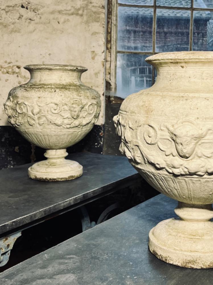 Concrete vases, early 20th century