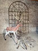 DECORATIVE METAL DEER, MID-20TH CENTURY