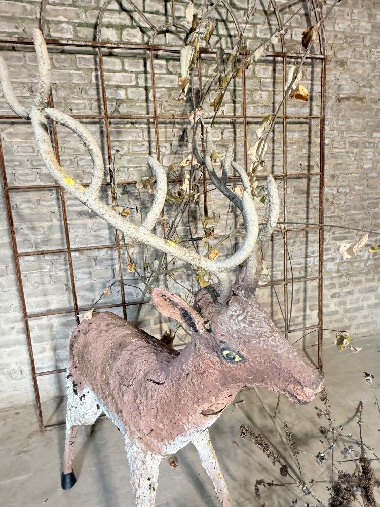 DECORATIVE METAL DEER, MID-20TH CENTURY