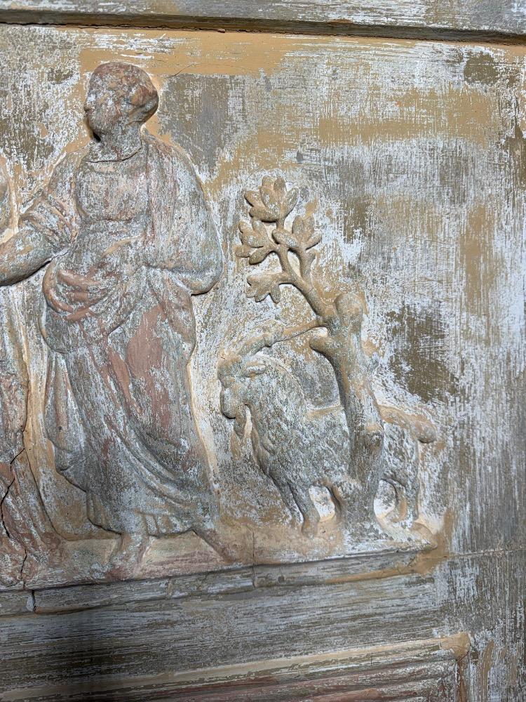 EMPIRE STYLE TRUMEAU MIRROR, MID-19th CENTURY