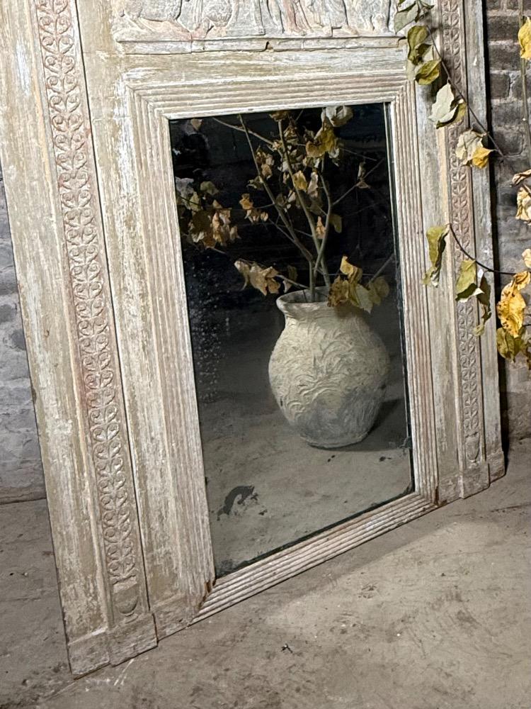 EMPIRE STYLE TRUMEAU MIRROR, MID-19th CENTURY