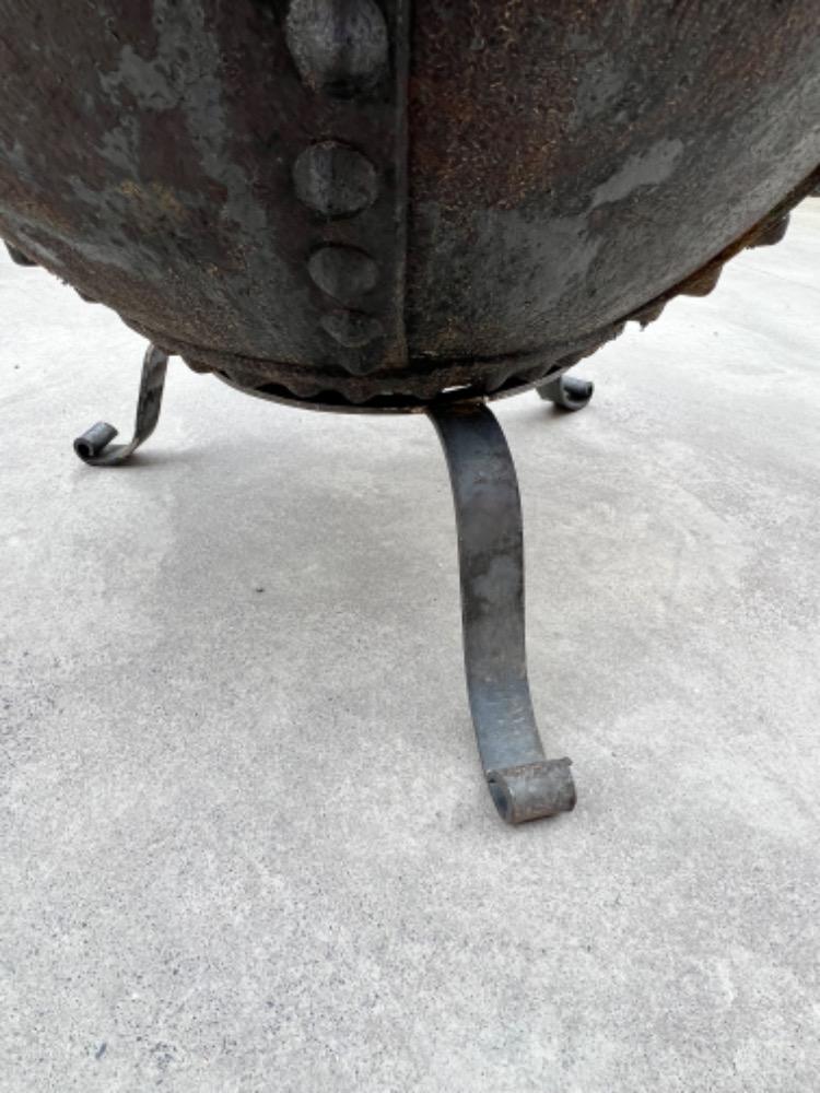 Garden metal brazier, late 19th century