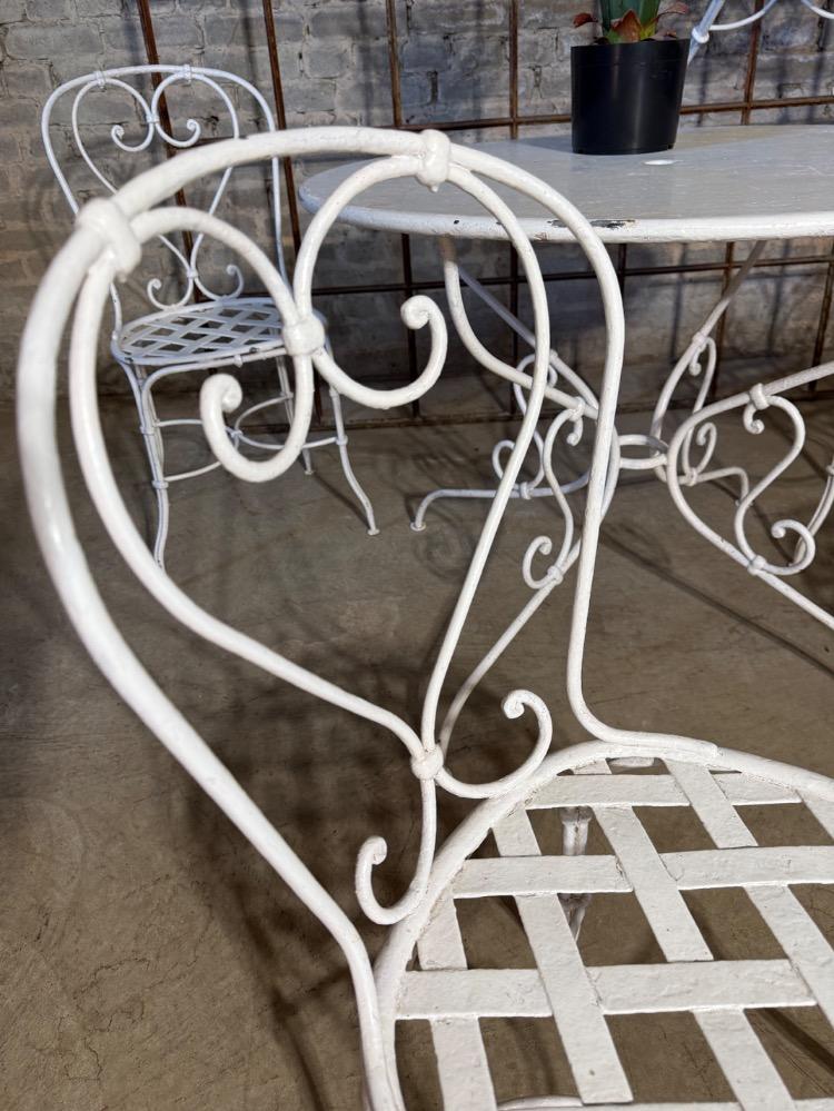 GARDEN SALON SET, EARLY 20TH CENTURY