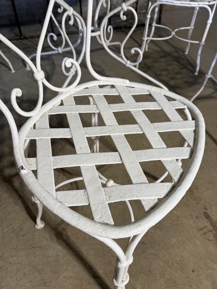 GARDEN SALON SET, EARLY 20TH CENTURY