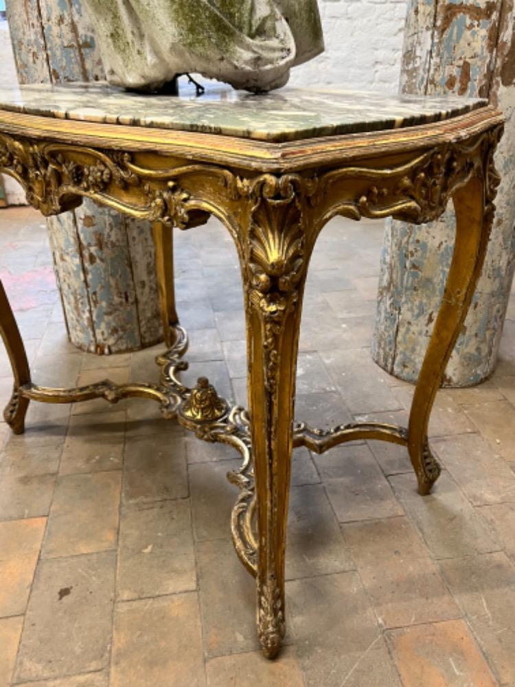 Gilded wooden table, early 20th century