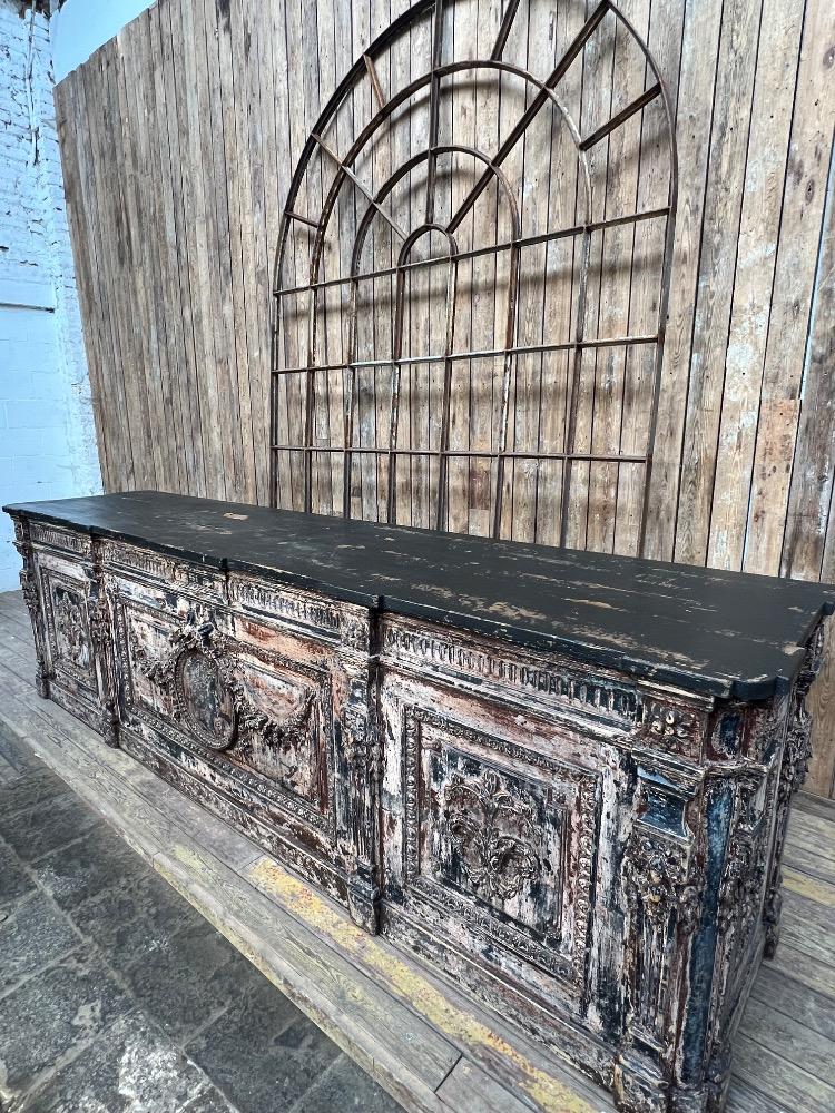 Large Louis XVI counter, late 19th century