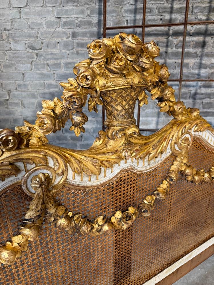 LARGE NAPOLEON III BENCH SEAT, 19TH CENTURY