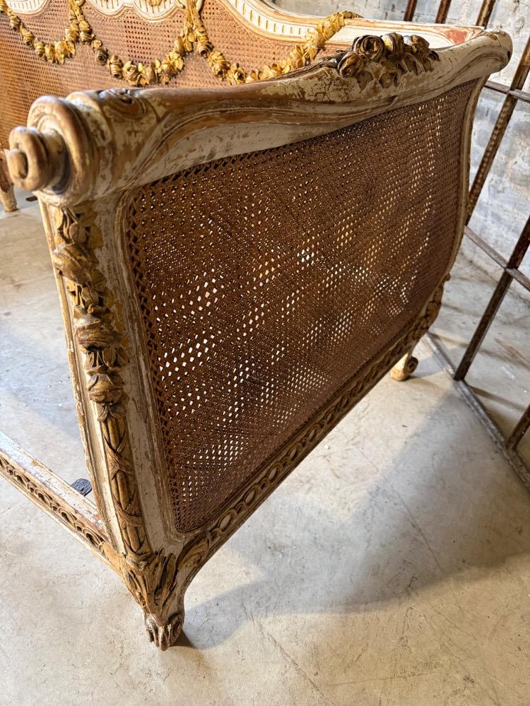 LARGE NAPOLEON III BENCH SEAT, 19TH CENTURY