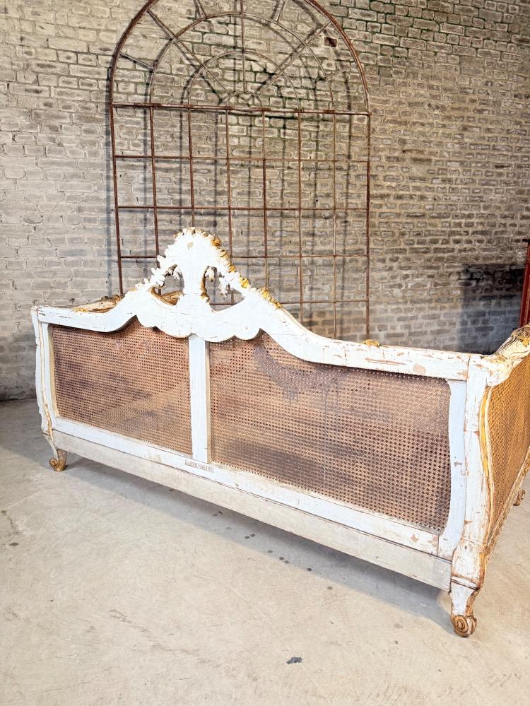 LARGE NAPOLEON III BENCH SEAT, 19TH CENTURY