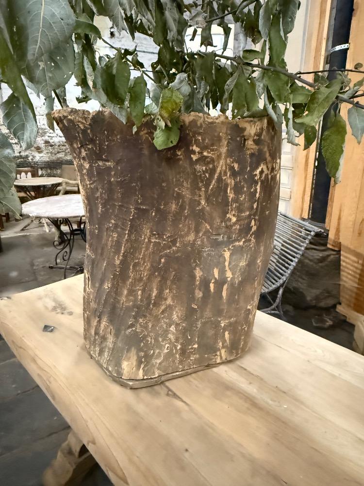 LARGE PRIMITIVE WOODEN PLANTER, EARLY 20TH CENTURY