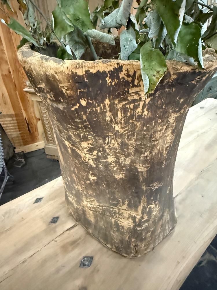 LARGE PRIMITIVE WOODEN PLANTER, EARLY 20TH CENTURY