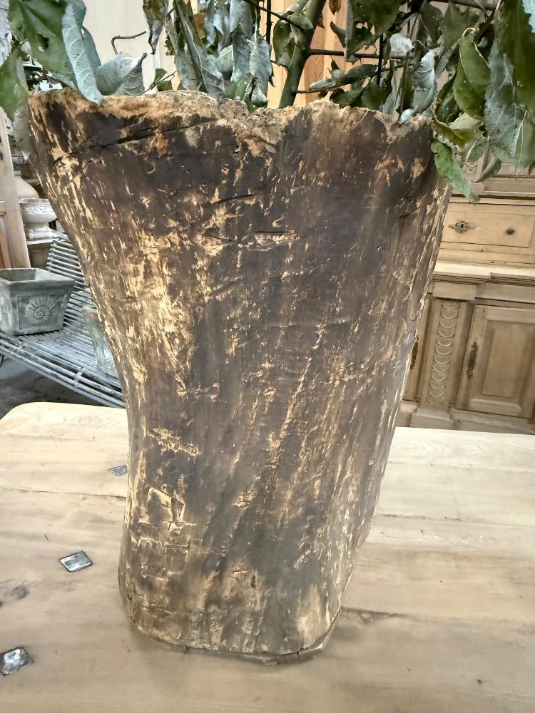 LARGE PRIMITIVE WOODEN PLANTER, EARLY 20TH CENTURY