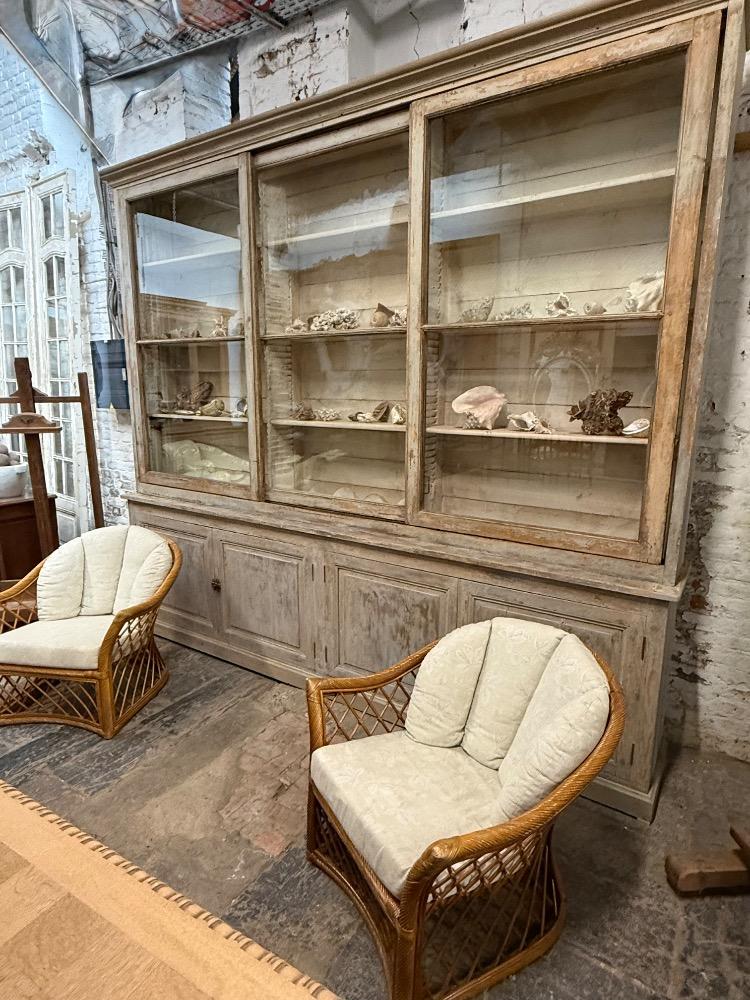 LARGE SHOP CABINET, LATE 19TH CENTURY