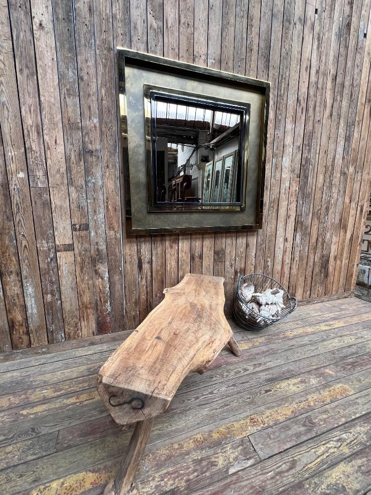 Large square mirror, late 20th century 