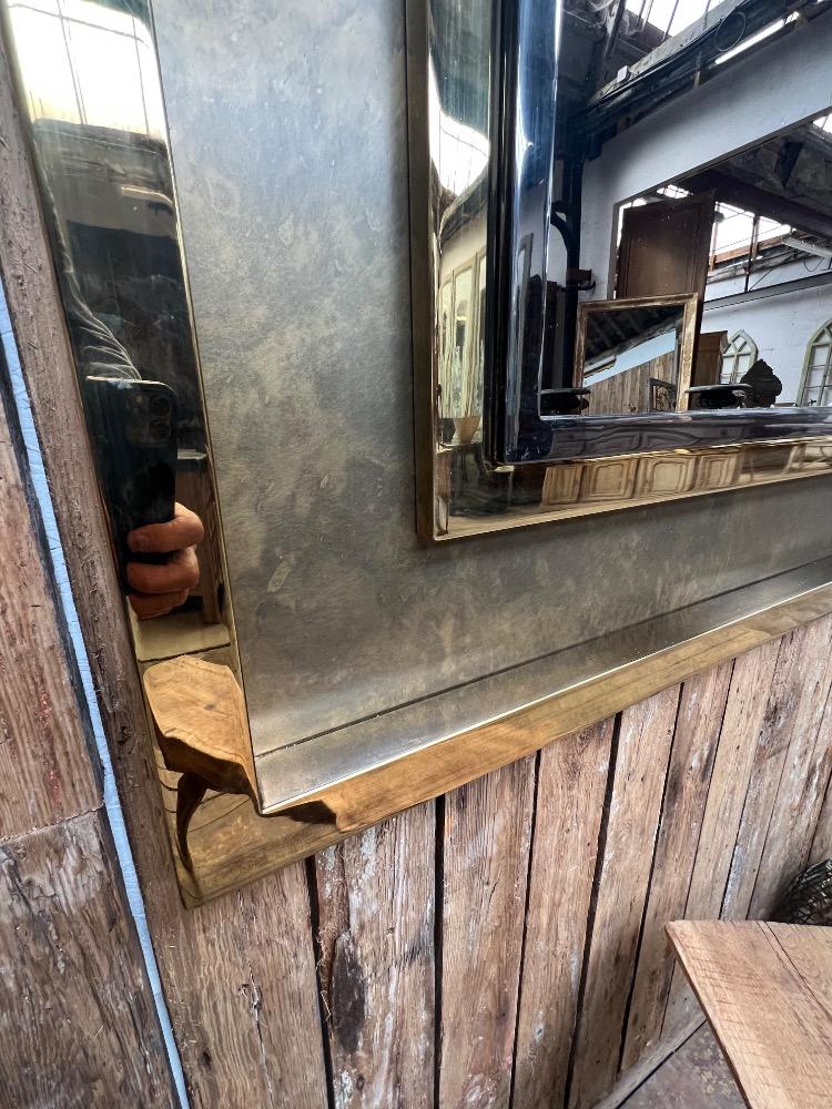 Large square mirror, late 20th century 