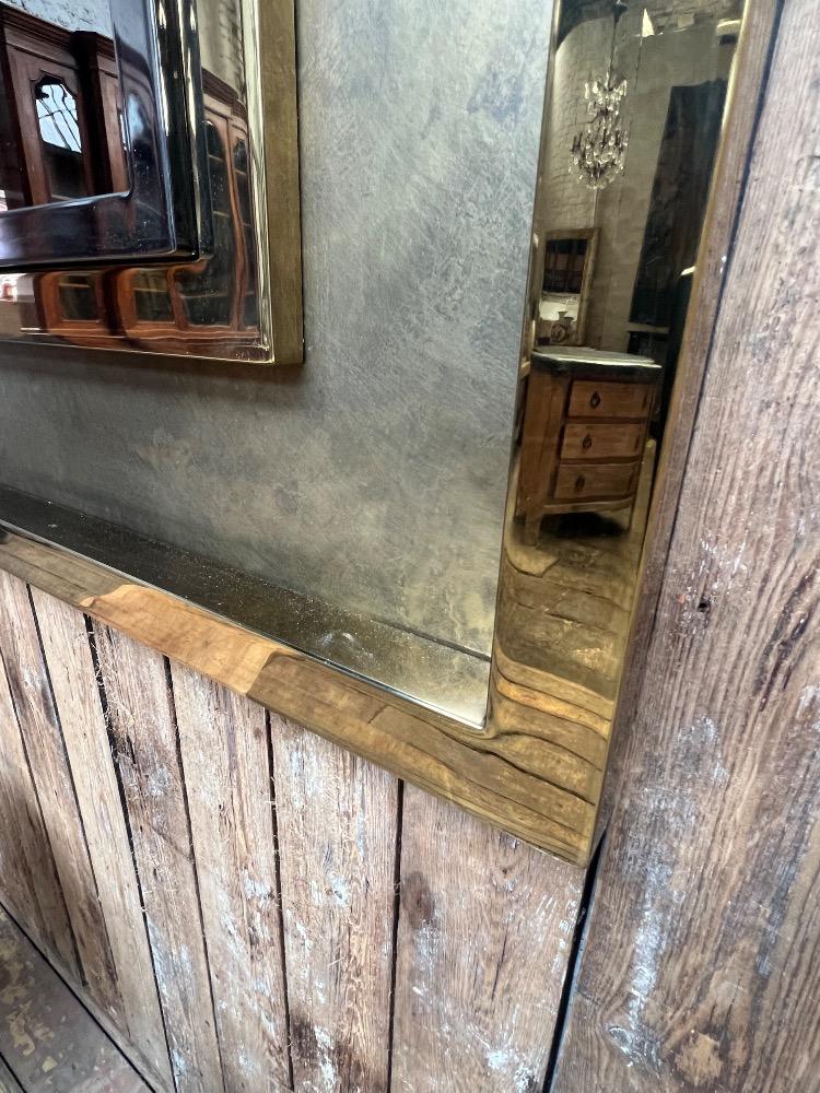 Large square mirror, late 20th century 