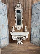 LOUIS XV STYLE CONSOLE, LATE 19TH CENTURY