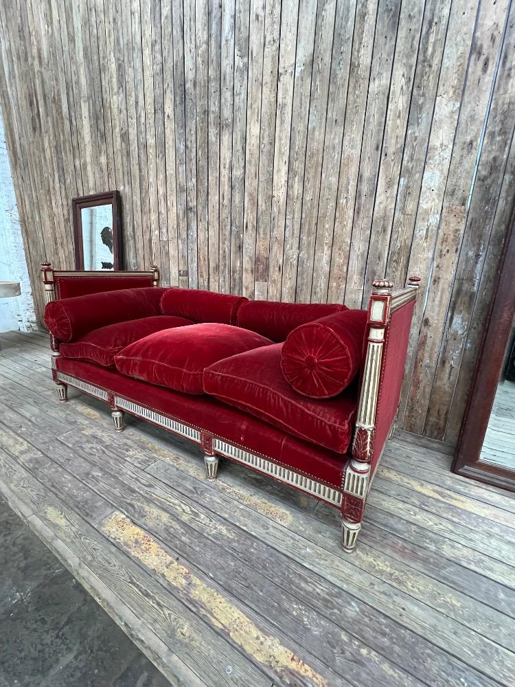 Louis XVI daybed, late 19th century 