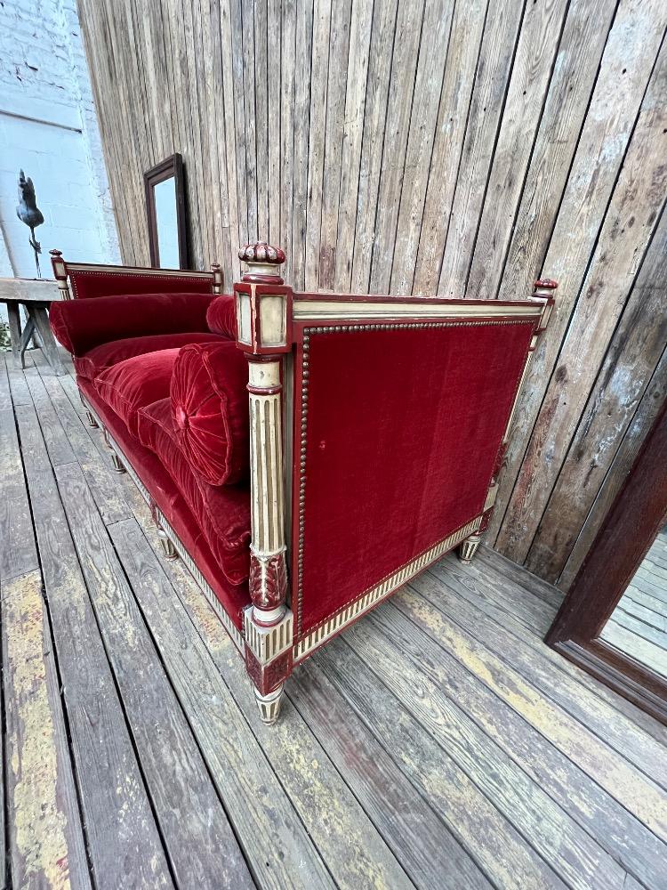 Louis XVI daybed, late 19th century 