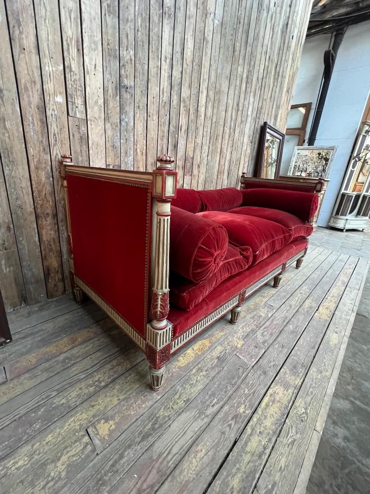 Louis XVI daybed, late 19th century 