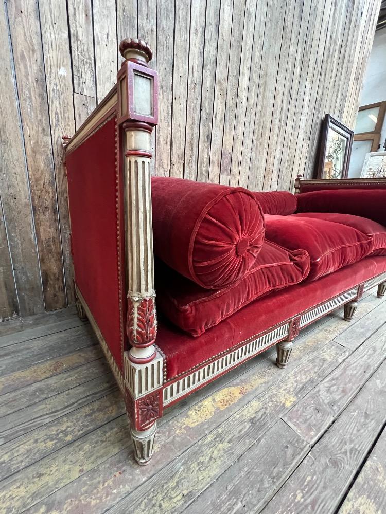 Louis XVI daybed, late 19th century 