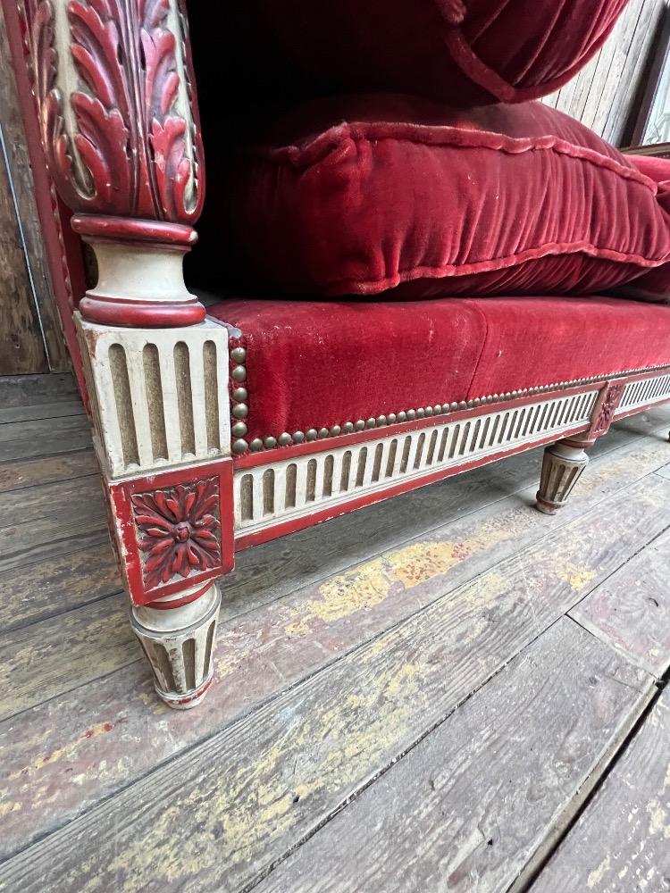 Louis XVI daybed, late 19th century 