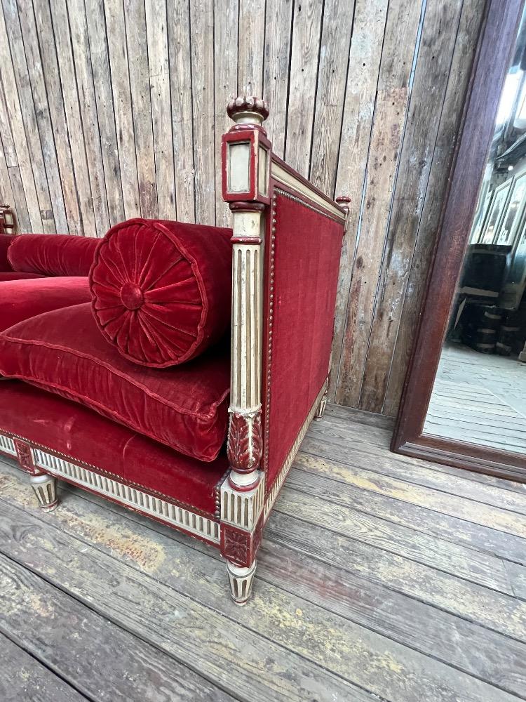 Louis XVI daybed, late 19th century 