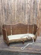 Louis XVI style alcove sofa, late 19th century 