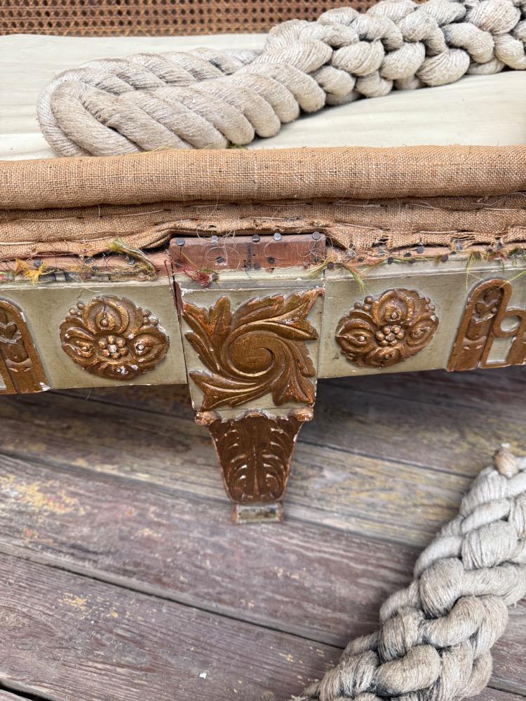 Louis XVI style alcove sofa, late 19th century 