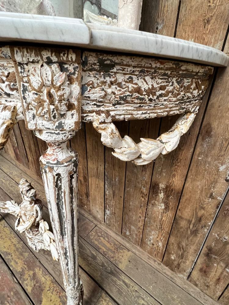 Louis XVI style console, 19th century 