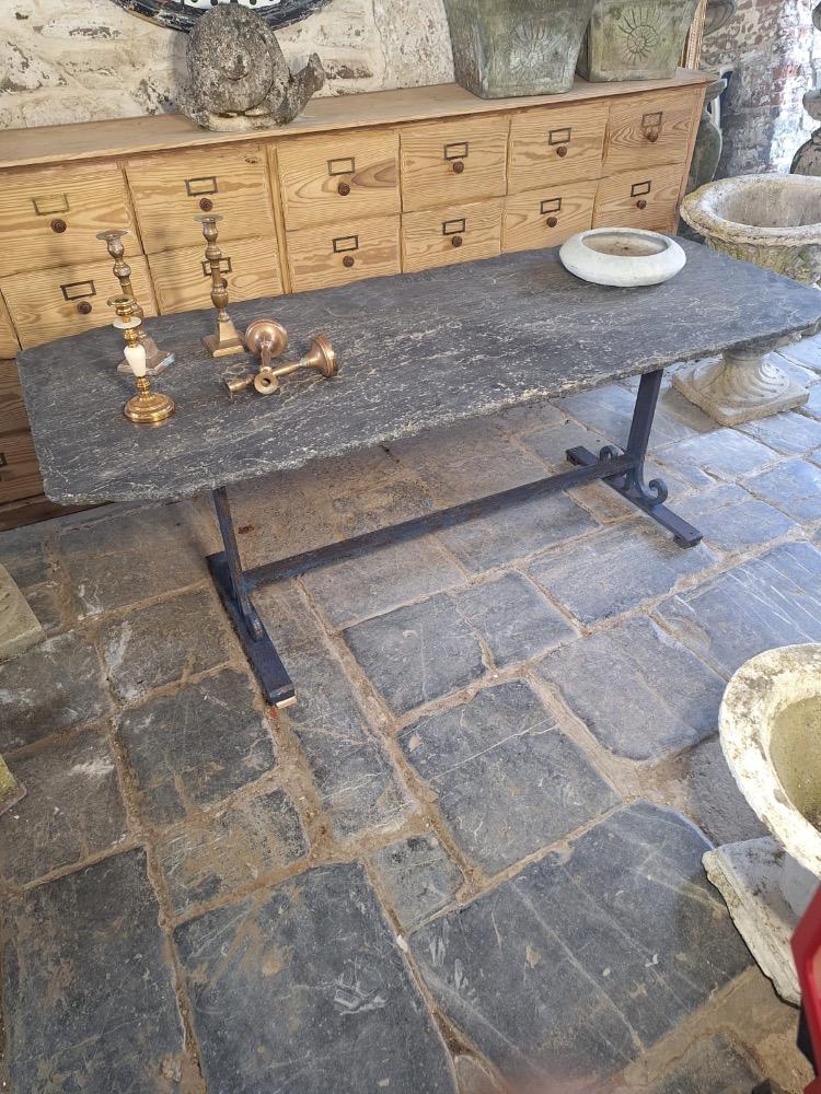 Metal garden table, mid-20th century