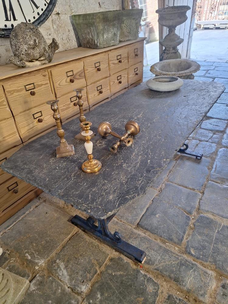 Metal garden table, mid-20th century