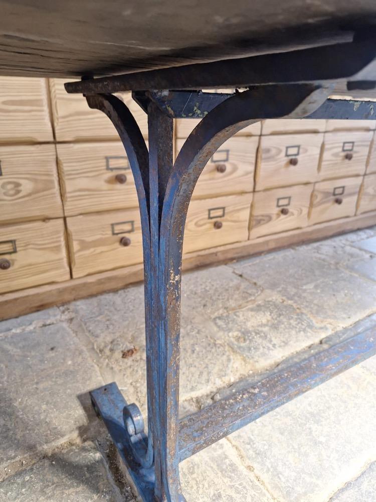 Metal garden table, mid-20th century